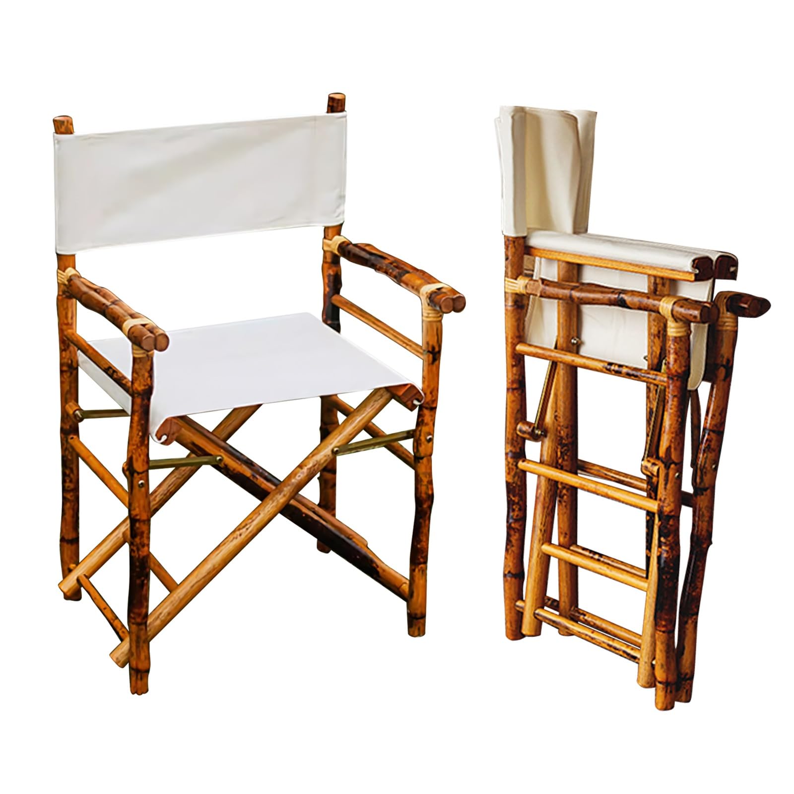 Amazon.com: LLZJDDPLY Set of 2 Bamboo Folding Directors Chairs